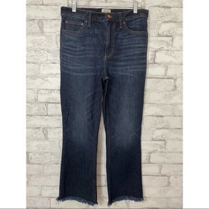 J. Crew | Billie Demi Boot Crop Jeans Dark Wash Denim